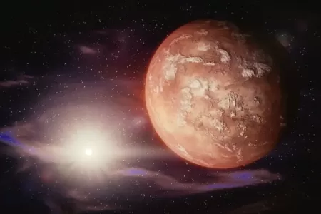Mars, úplněk prosinec 2022